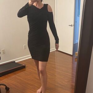 Bailey 44 Elegant One cold Shoulder Black Dress
